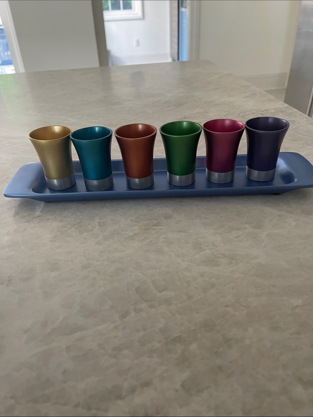 Yair Emanuel set of 6 cups with tray